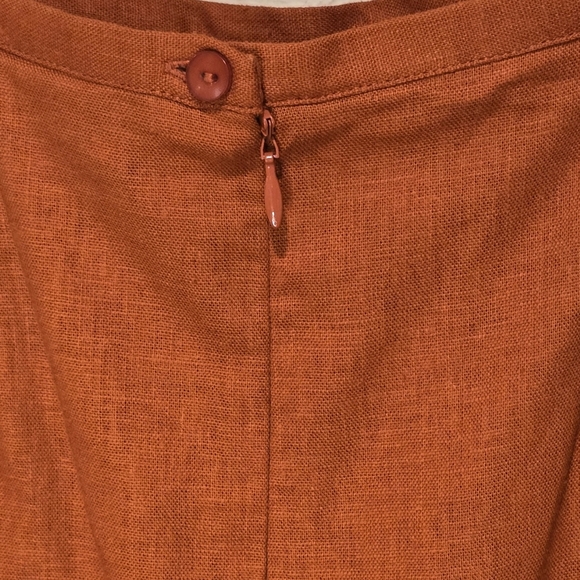 Requirements Orange Floral Midi Skirt - Picture 10 of 11